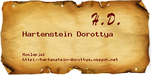 Hartenstein Dorottya névjegykártya