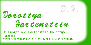 dorottya hartenstein business card